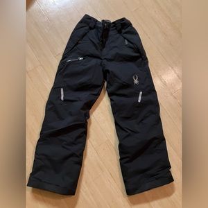 spyder black snow pants